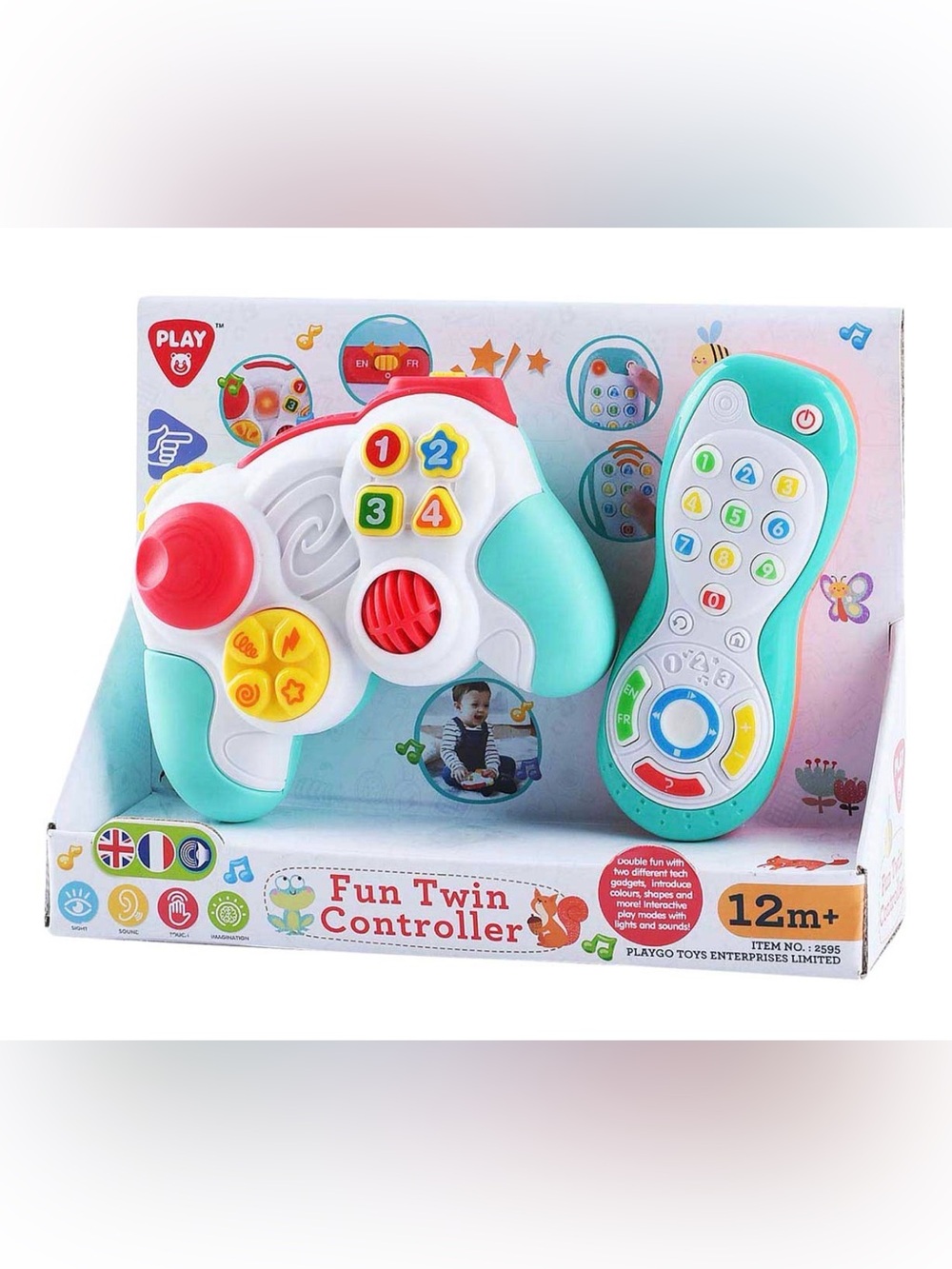 Fun Twin Controller - 2 Piece Play Set - 12 Mos and Up - NIB